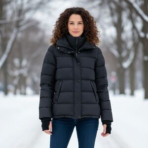 Pajar Black Heavyweight 550+ Down Fill Power Puffer Jacket Size M